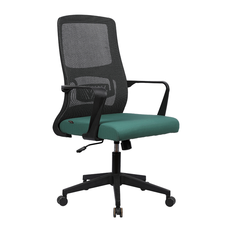 Sedia ergonomica sedentaria da ufficio per insegnanti in rete con cuscino del sedile verde